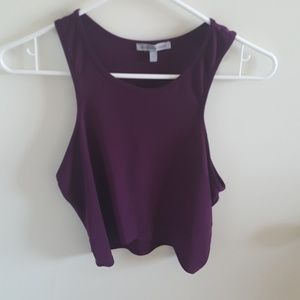 Purple crop top
